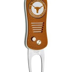 Team Golf Retractable Switchblade Switchfix Divot Tool Ball Marker - NCAA -CLUBS Shop Texas Longhorns Switchfix 44448 151