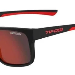 Tifosi Optics Swick Sunglasses -CLUBS Shop TifosiSwick SatinBlackCrimsonSmokeRedLens1