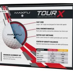 Golf Works Maxfli Tour X Total Performance Urethane Golf Balls -CLUBS Shop TourXWhiteGloss3 6c8c994b 4163 46eb b3e7 e082809ebddc