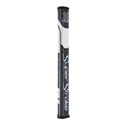 Hireko SuperStroke Traxion Flatso Putter Grips -CLUBS Shop TraxionFlatsoGrayWhite