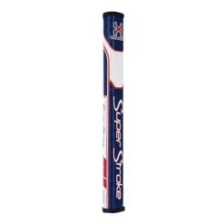 Hireko SuperStroke Traxion Flatso Putter Grips -CLUBS Shop TraxionFlatsoRedWhiteBlue