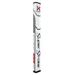 Hireko SuperStroke Traxion Flatso Putter Grips -CLUBS Shop TraxionFlatsoWhiteGrayRed