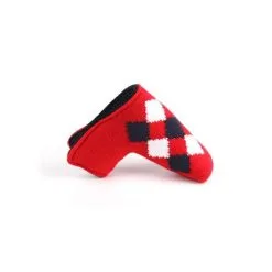 HNM Golf Volf Golf Classic Knit Putter Cover - Red -CLUBS Shop VolfGolfHeadcovers RedKnitPutter2