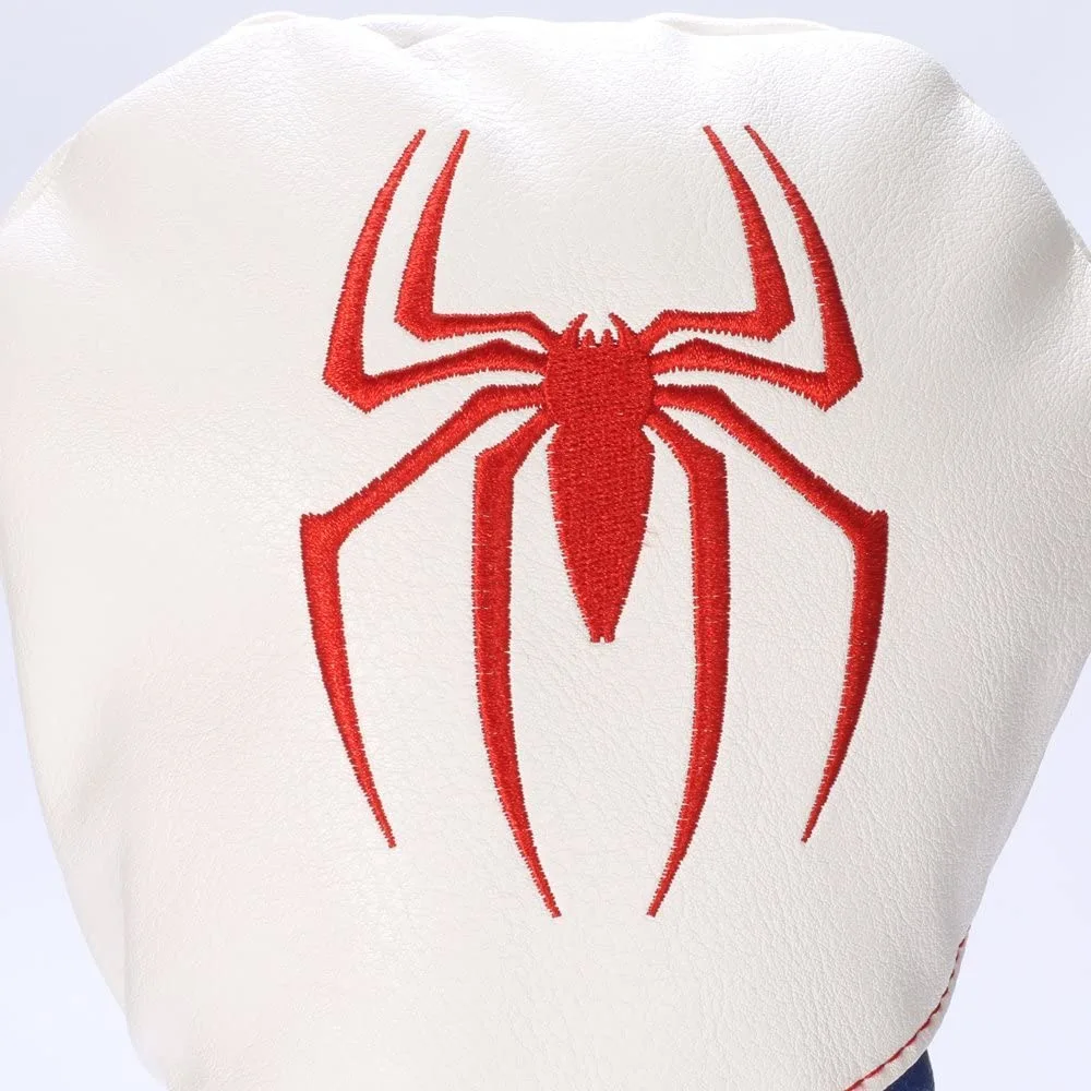 HNM Golf Volf Golf Red White Blue Leather Spider Headcovers 6 HNM Golf Volf Golf Red White Blue Leather Spider Headcovers - Image 6