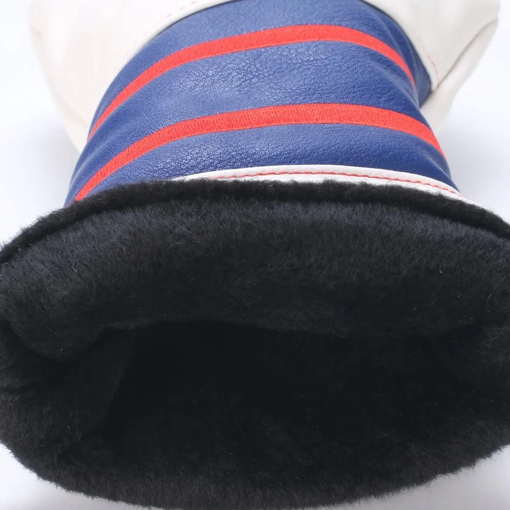 HNM Golf Volf Golf Red White Blue Leather Spider Headcovers 9 HNM Golf Volf Golf Red White Blue Leather Spider Headcovers - Image 9