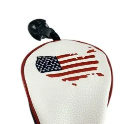 HNM Golf Volf Golf Red White Blue Leather USA Headcovers -CLUBS Shop VolfGolfHeadcovers USAFairway0