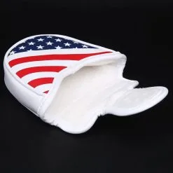 HNM Golf Volf Golf Red White Blue Synthetic Leather USA Mallet Putter Cover -CLUBS Shop VolfGolfHeadcovers USAMalletPutter5