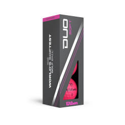 Wilson Staff Duo Soft 2.5 Golf Balls -CLUBS Shop WG2006105 6 Duo Soft Pink Ball 3Ball Sleeve