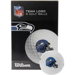 Wilson NFL Team Branded Golf Balls 10 Wilson NFL Team Branded Golf Balls -CLUBS Shop WGWP166L SEA1