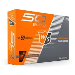 Wilson Staff 50 Elite Golf Balls -CLUBS Shop WGWP17920 2019 50 Elite Orange Right Hero