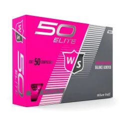 Wilson Staff 50 Elite Golf Balls -CLUBS Shop WGWP17930 2019 50 Elite Pink Right Hero