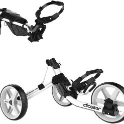 Proactive Clicgear Golf 3-Wheel Push Cart Model 4.0 -CLUBS Shop White 0
