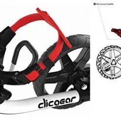 Proactive Clicgear Golf 3-Wheel Push Cart Model 4.0 -CLUBS Shop White 8