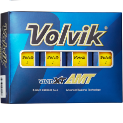 Volvik 2020 Vivid XT AMT Matte Finished Golf Balls -CLUBS Shop XT AMT Yellow