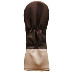 CaddiesShack Sahara Retro Vintage Driver Headcovers -CLUBS Shop driver hc backview chocolate tan