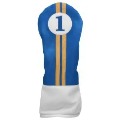 CaddiesShack Sahara Retro Vintage Driver Headcovers -CLUBS Shop drv hc royal yellow