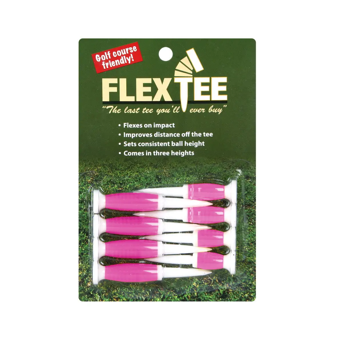 Hireko FlexTee Flexible Golf Tees - 8 Pack - Multi Heights 3 Hireko FlexTee Flexible Golf Tees - 8 Pack - Multi Heights - Image 3
