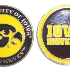 J&M NCAA Double Sided Collegiate Golf Ball Marker Coins -CLUBS Shop iowa
