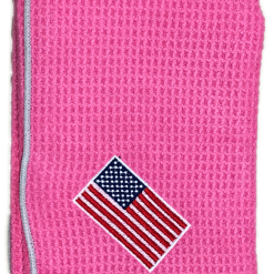 Joseph Elliott USA Embroidered Flag 18" X 18" Micro Fiber Towels -CLUBS Shop je8