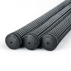 Hireko Karma 360 Revolution Golf Grips -CLUBS Shop new karma 360 black white feature3 1