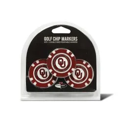 Team Golf NCAA Magnetic Poker Chip Ball Markers -CLUBS Shop oklahoma 3 pack