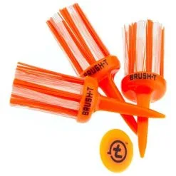 J And M Brush-t Golf Original Brush Tees -CLUBS Shop orange 1