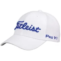 Hireko Titleist Golf Tour Elite Fitted Hat - White/Royal